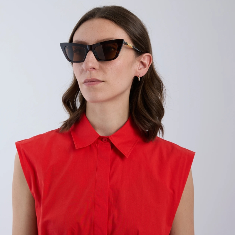 Bottega Veneta Sonnenbrille BV1446S Havana-Havana-Brown(Image 2)