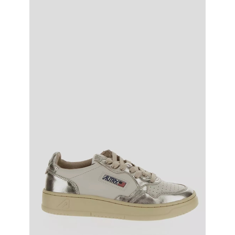 Autry International Low-Top-Sneaker Medalist Low Two-Tone Sneakers In White White