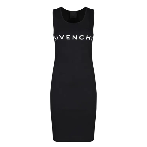 Givenchy White Sleeveless Dress Black 