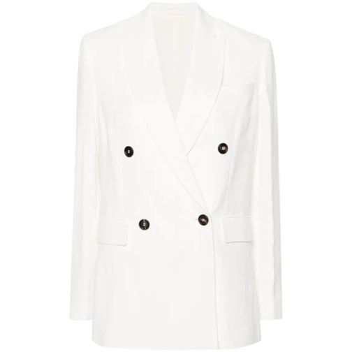 Brunello Cucinelli Blazer Double-Breasted Blazer White