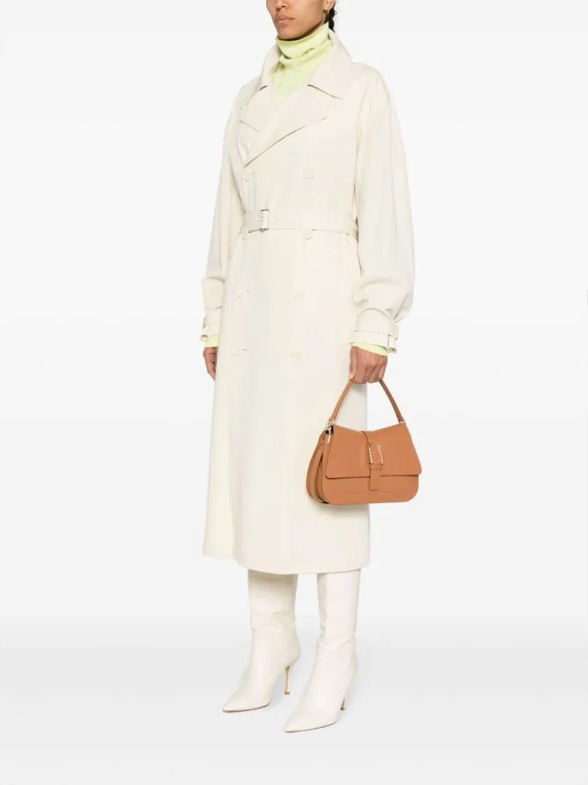 Furla Hobo bags Light Brown Leather Shoulder Bag in bruin