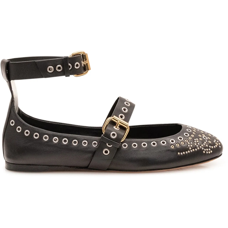 Isabel Marant Ballerines Ballerine Ylza con Cinturini schwarz