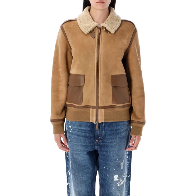 Polo Ralph Lauren  Morrison Shearling Jacket Brown