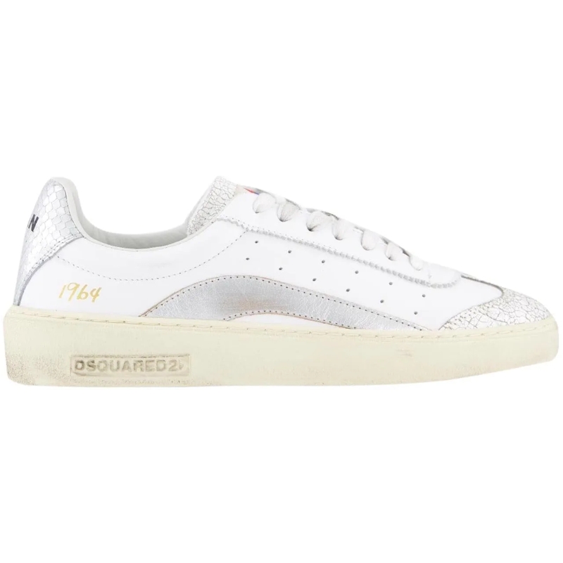 Dsquared2 Low-Top-Sneaker Dames Rider Sneaker  Wit/Zilver weiß