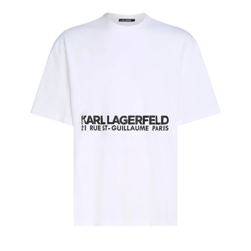 Karl Lagerfeld T-Shirts GEWASCHENES RUE ST-GUILLAUME T-SHIRT weiss