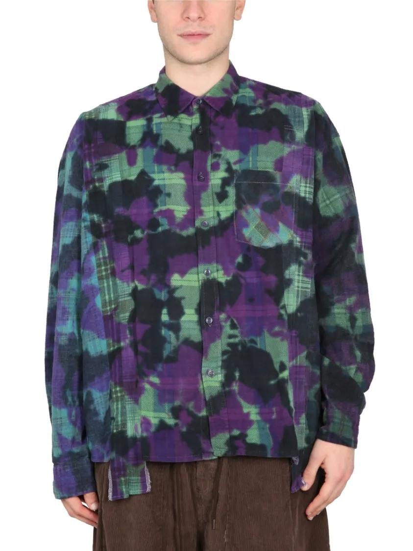 Thumbnail - Needles - Uneven Dye Shirt - Größe ONE SIZE - bunt