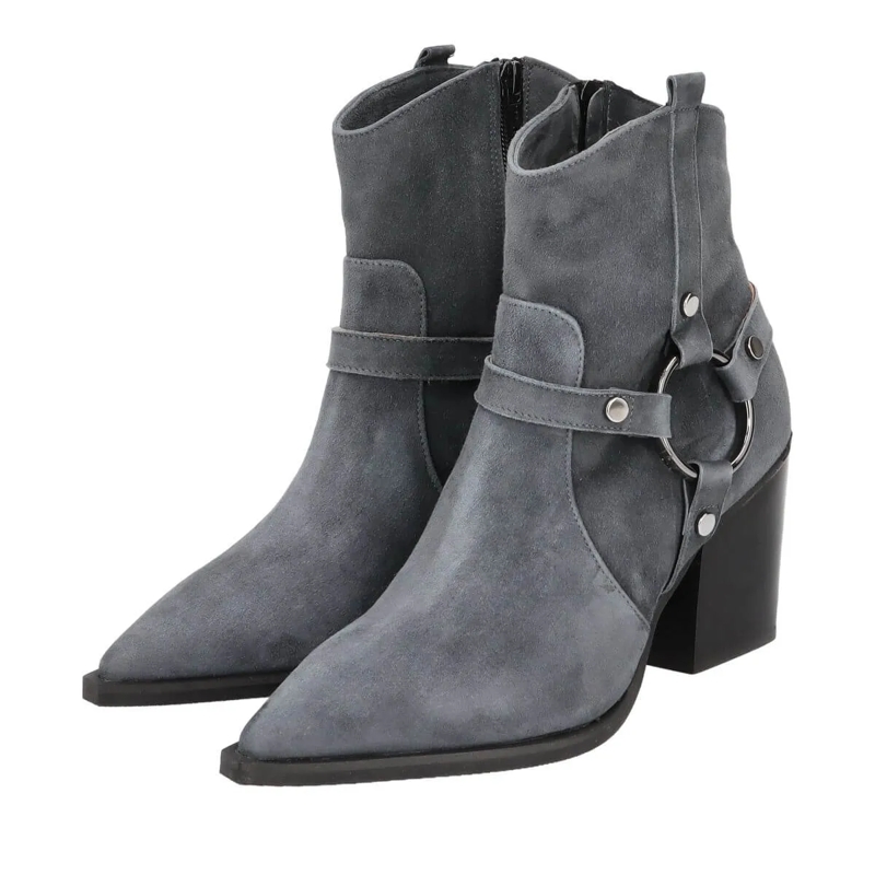 Thea Mika Cowboy-Stiefel Cowboy Boots anthrazit