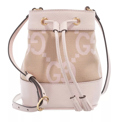 Gucci Ophidia Jumbo GG Mini Bucket Bag Beige/Pink Buideltas