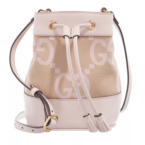 Gucci Ophidia Jumbo GG Mini Bucket Bag Beige/Pink Bucket Bag