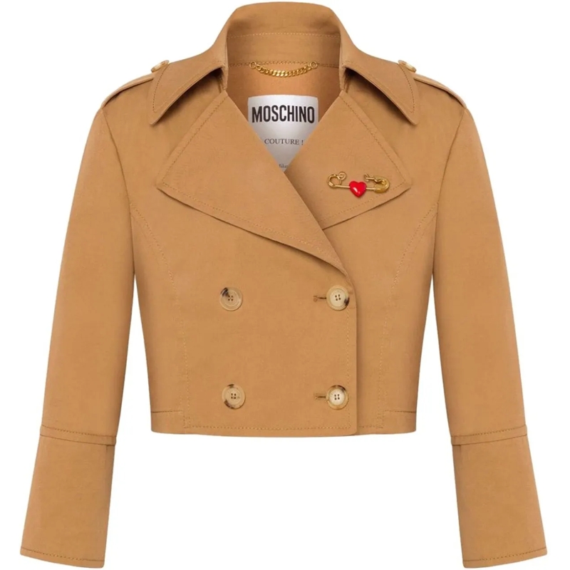 Moschino Veste de transition Jackets Brown braun