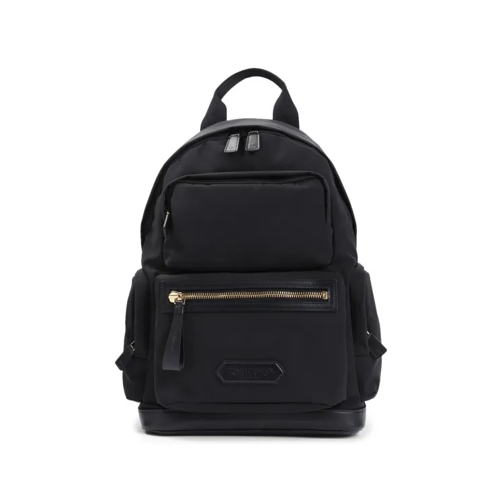 Tom Ford Polyester Fabric Backpack Black Rugzak