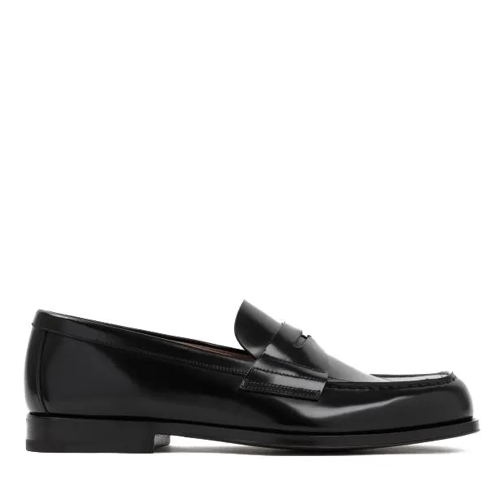 Prada Black Leather Loafers Black Loafer