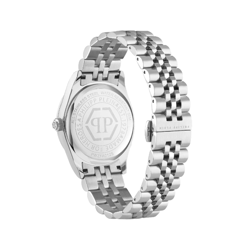 Philipp Plein Quarzuhr Quarz-Analoguhr Plein Icon Chain silber(Image 2)