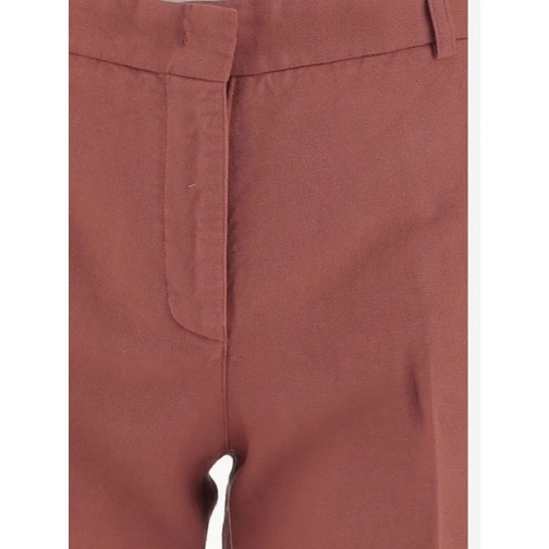 QL2 Quelledue  Linen And Cotton Pants Orange (Image 3)