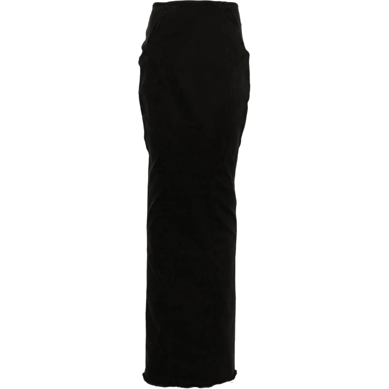 ENTIRE STUDIOS Midirock Channel Skirt Magnetite schwarz