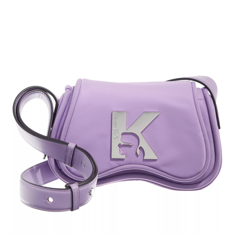 Karl Lagerfeld Crossbody Bag Sunglass Nylon Crossbody Lavender