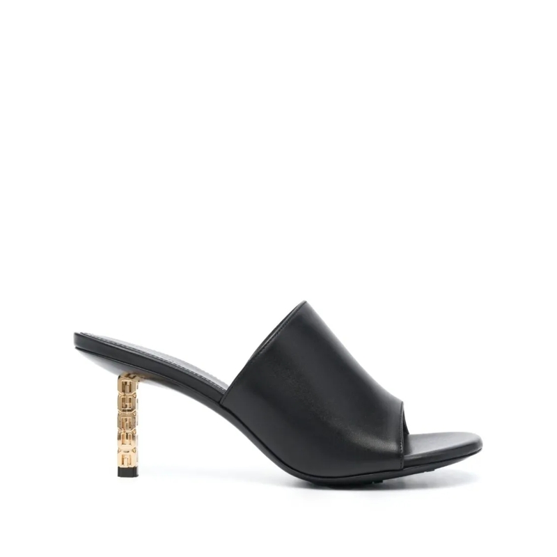 Givenchy Mules G Cube 75Mm Calf Leather Mules Black