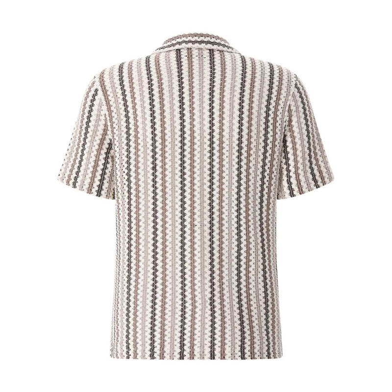 Vince Chemise Kurzarmhemd aus Strick mehrfarbig(Image 2)