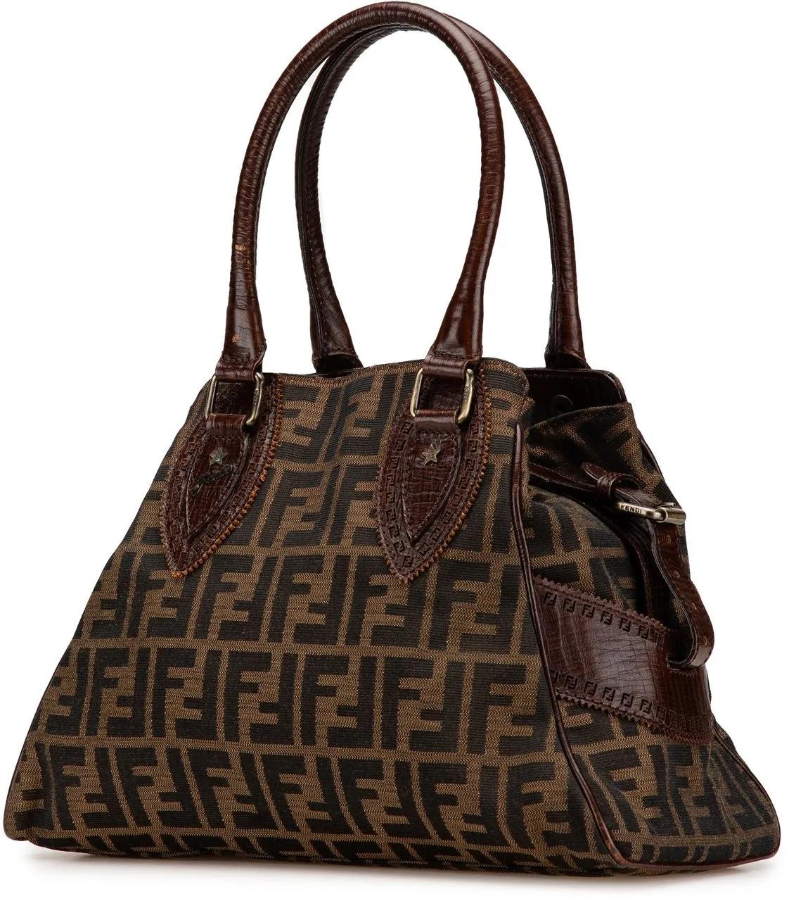 Thumbnail - Fendi Crossbody Bags - 2000-2010 Zucca Canvas Etniko Handbag - Gr. unisize - in Braun - für Damen