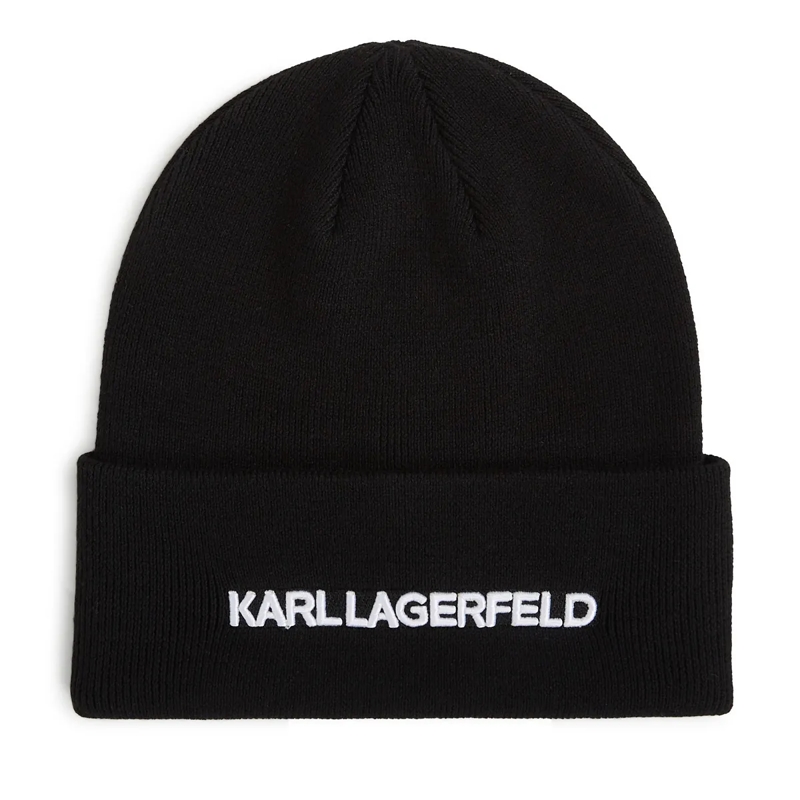 Karl Lagerfeld Mütze M�tze mit Logo schwarz