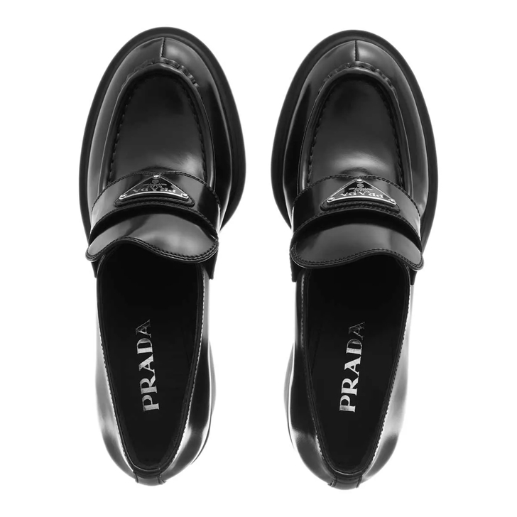 Prada Moccasins Leather Black Loafer