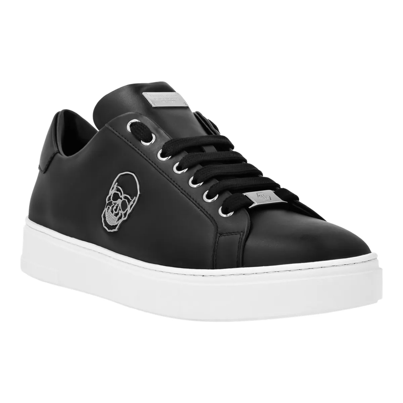 Philipp Plein Low-Top-Sneaker Sneaker Skull weiss