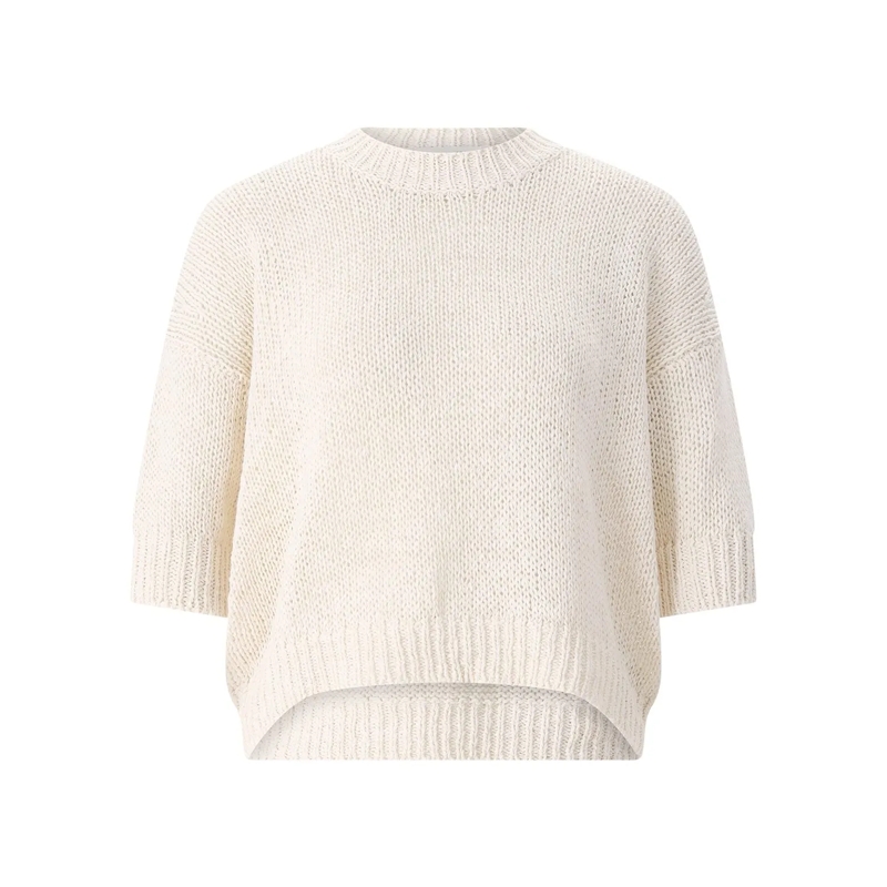 Roberto Collina Pullover Pullover aus Baumwollmix weiß