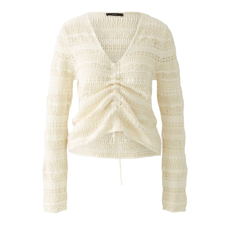 Oui Sweatshirt Pullover offwhite