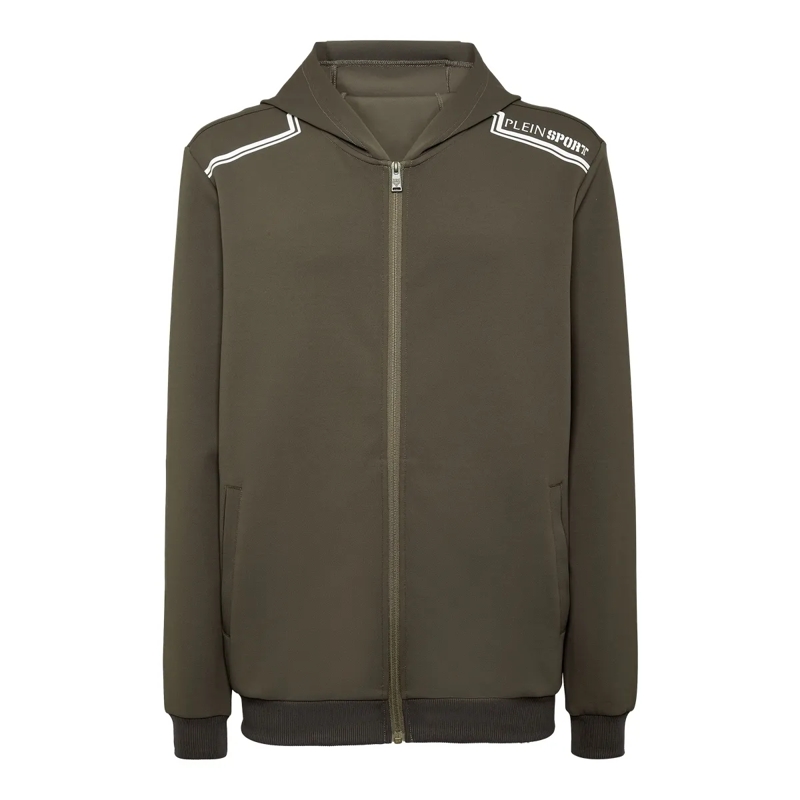 Plein Sport Top Sweatjacke Mit Kapuze grün