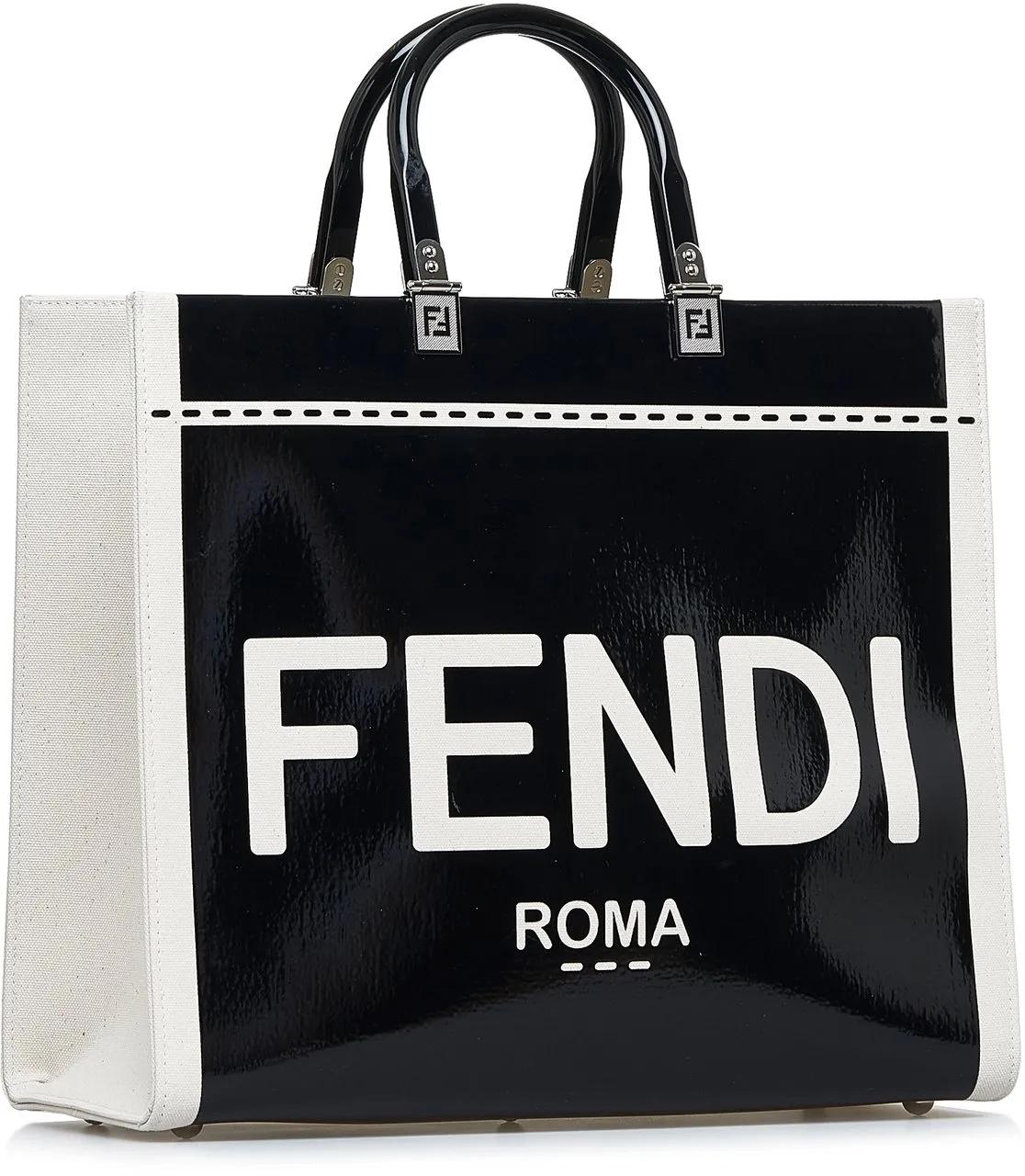 Thumbnail - Fendi Hobo Bags - Medium Sunshine Shopper Tote - Gr. unisize - in Schwarz - für Damen