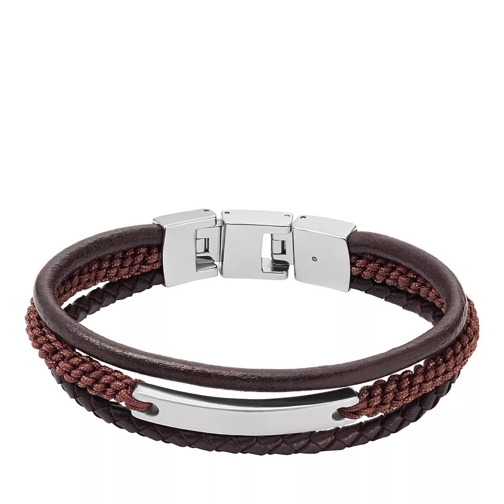 Fossil Drew Leather Multi Strand Bracelet Armband