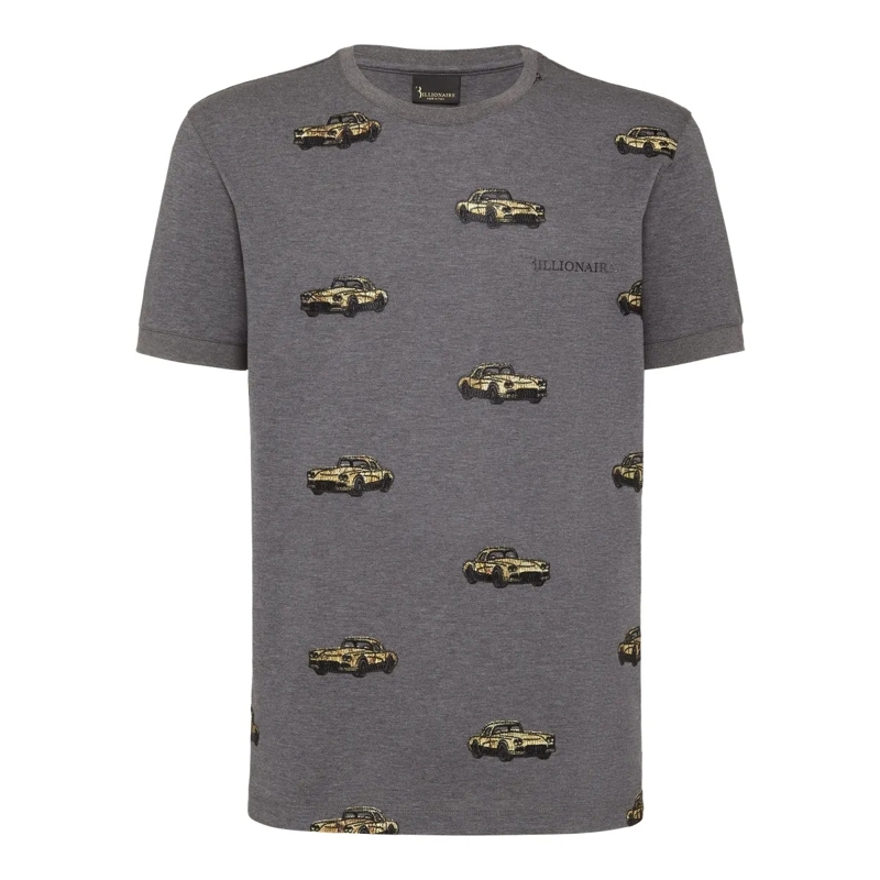 BILLIONAIRE T-Shirt T-Shirt Racing grau