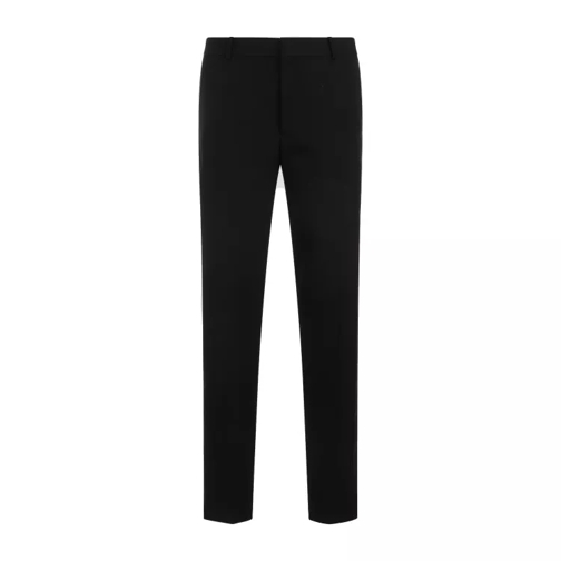 Alexander McQueen Black Wool Cigarette Pants Black 