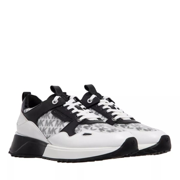 Black and white sales michael kors sneakers