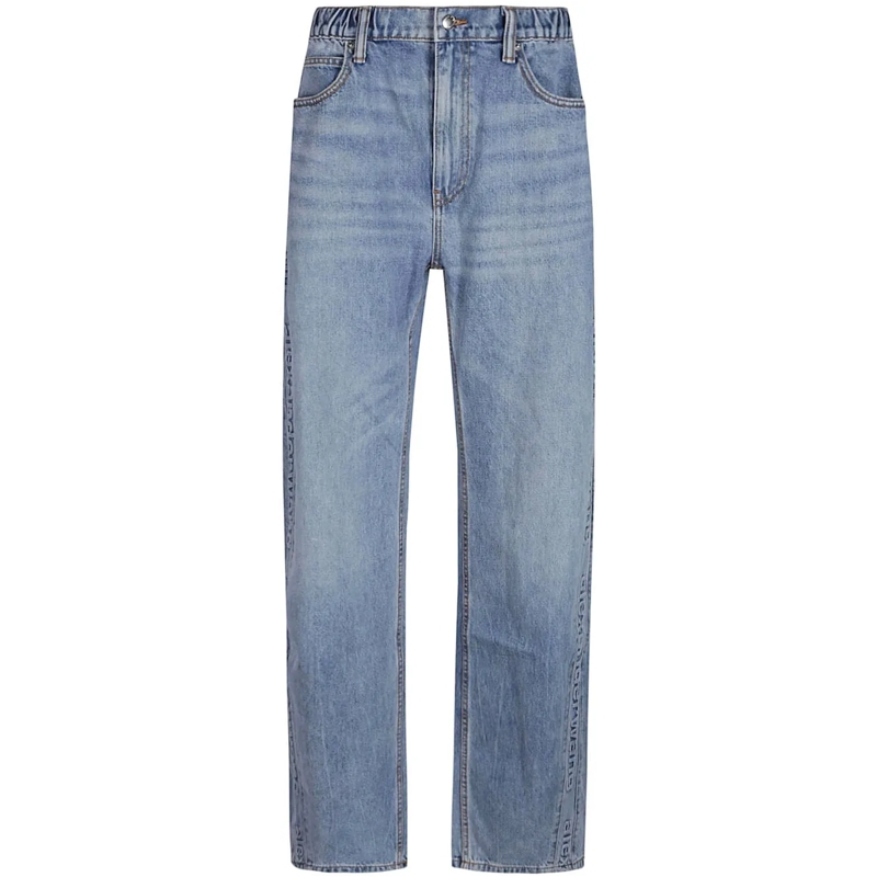 Alexander Wang Jeans skinny Logo Embossed Balloon Jeans Blue blau