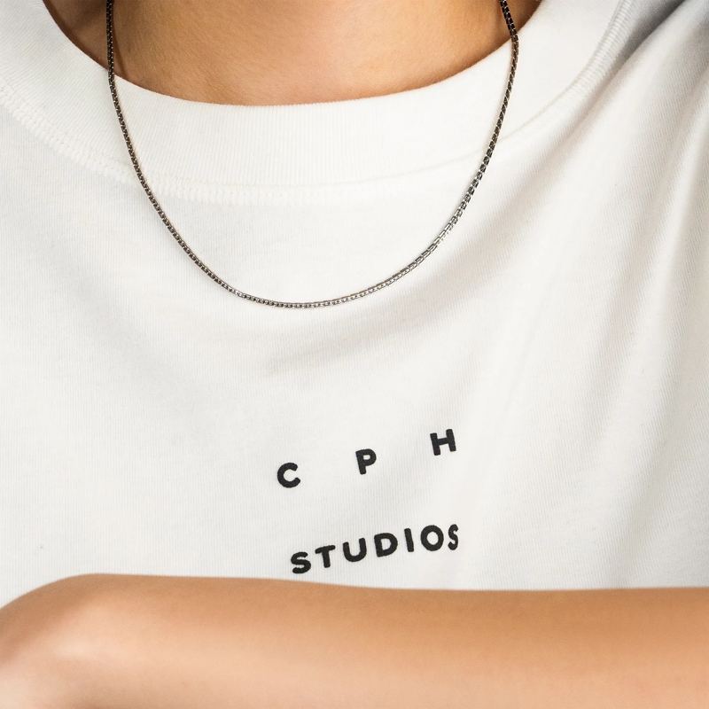 Copenhagen Mittellange Halskette Edelstahl Fine Edgy silber(Image 2)