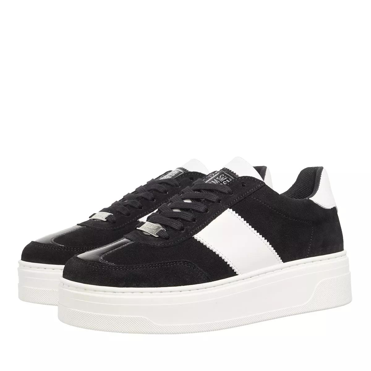 Platform sneakers black and white on sale