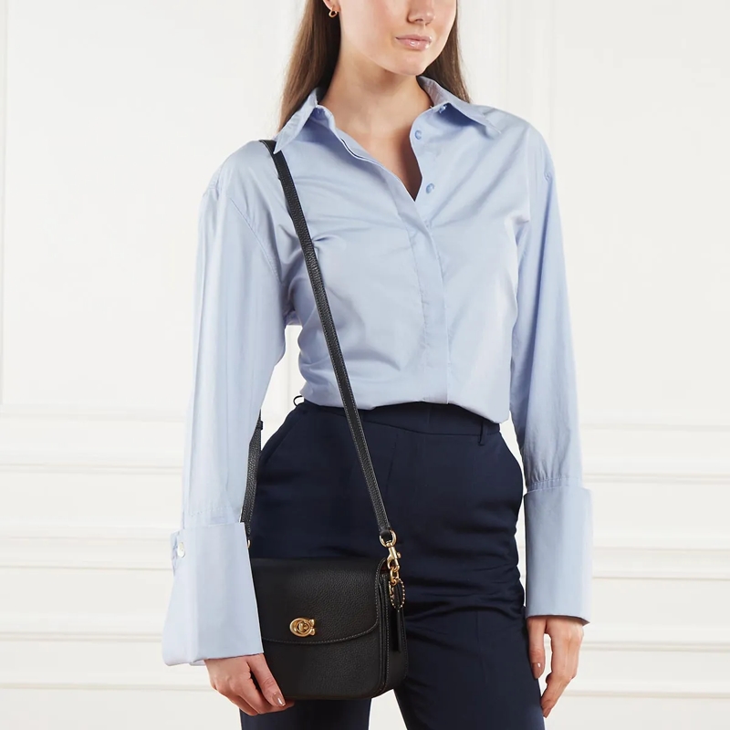 Coach Crossbody Bag Pebble Cassie Crossbody 19 Black (Image 3)