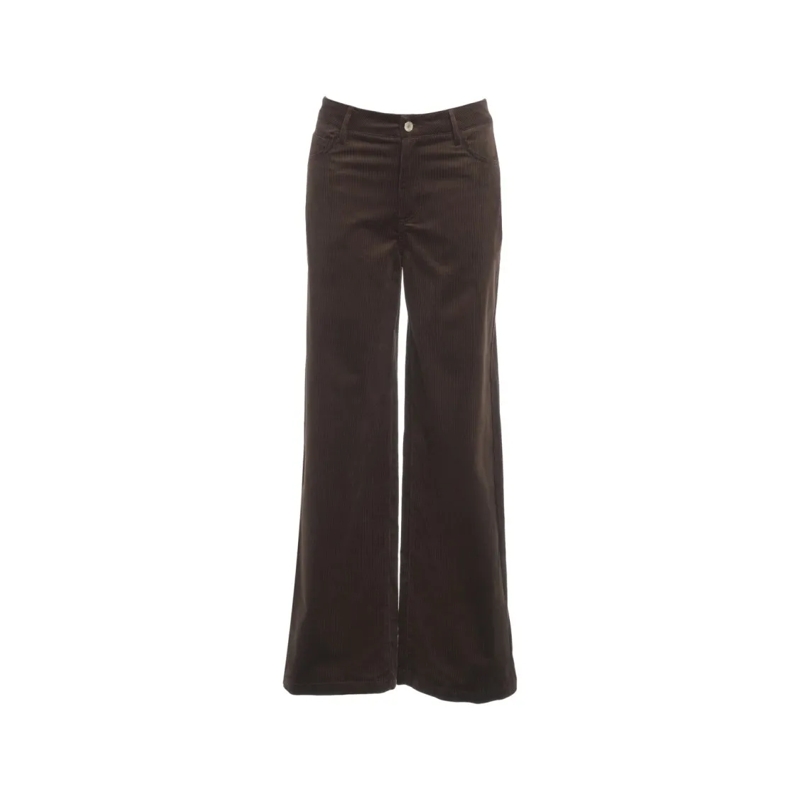 LIU JO  Ribbed Palazzo Pants Black