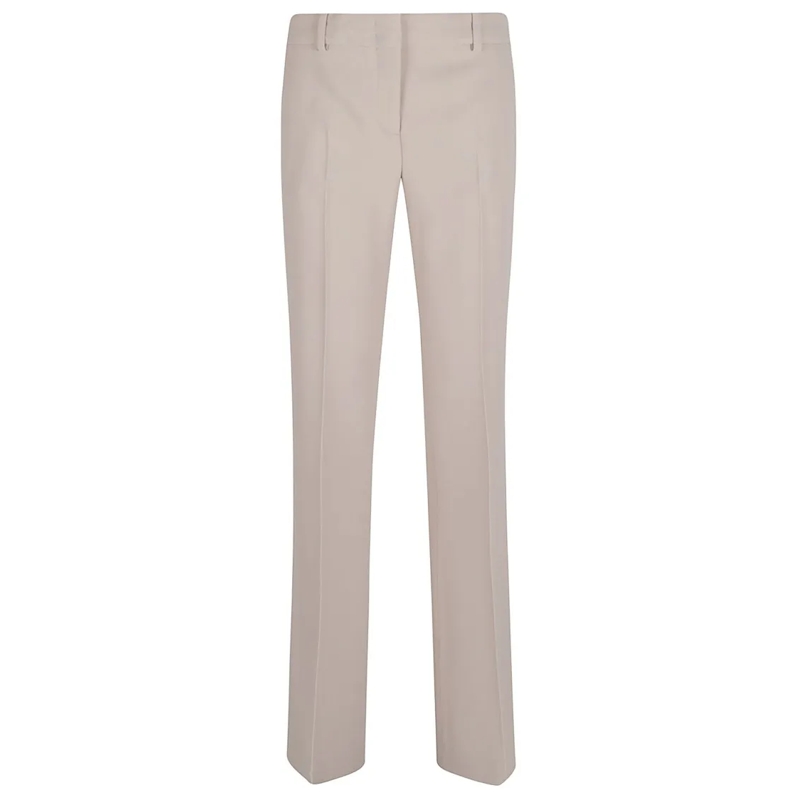 Ermanno Scervino  Straight-Leg Trousers With Subtle Pleats Neutrals