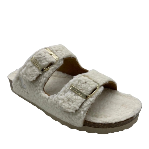 thies thies 1856 ® Eco Teddy Sandal vegan off white (W/X weiß Sandalo