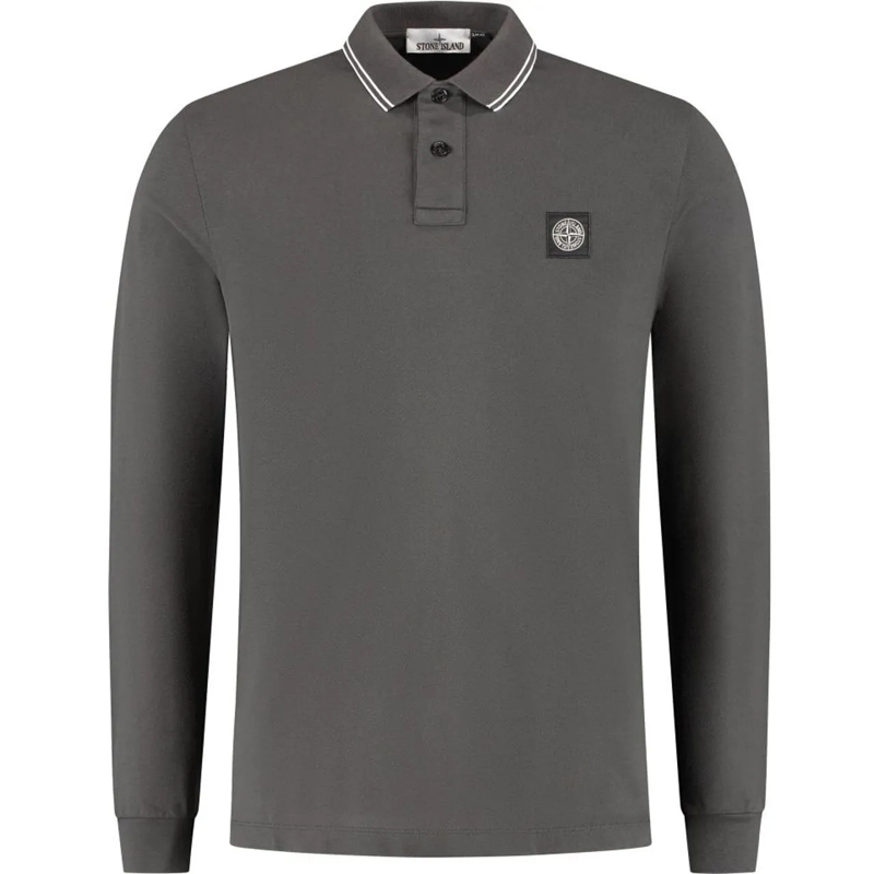 Stone Island Polohemd Ls Polo grau
