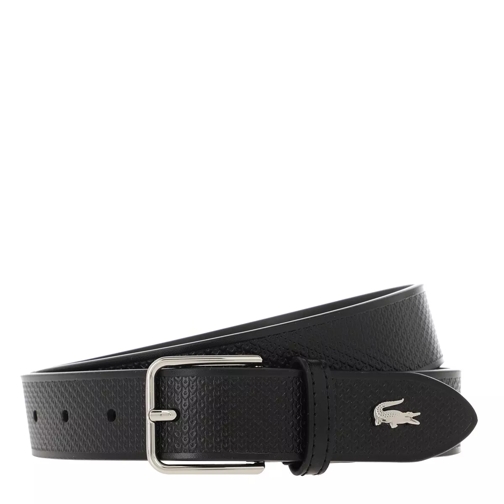 Lacoste Elegance Logo Belt Black Leather Belt