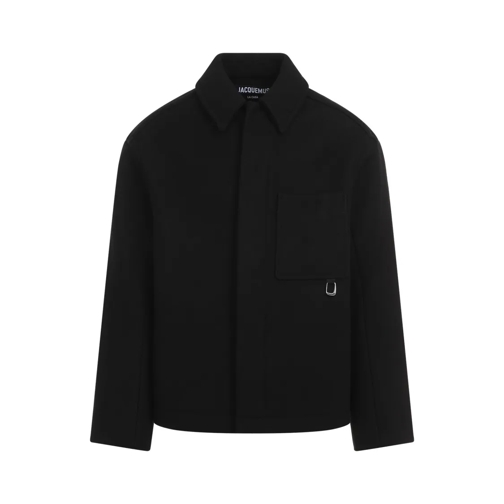 Jacquemus Veste de transition Le Manteau Court Coat Black