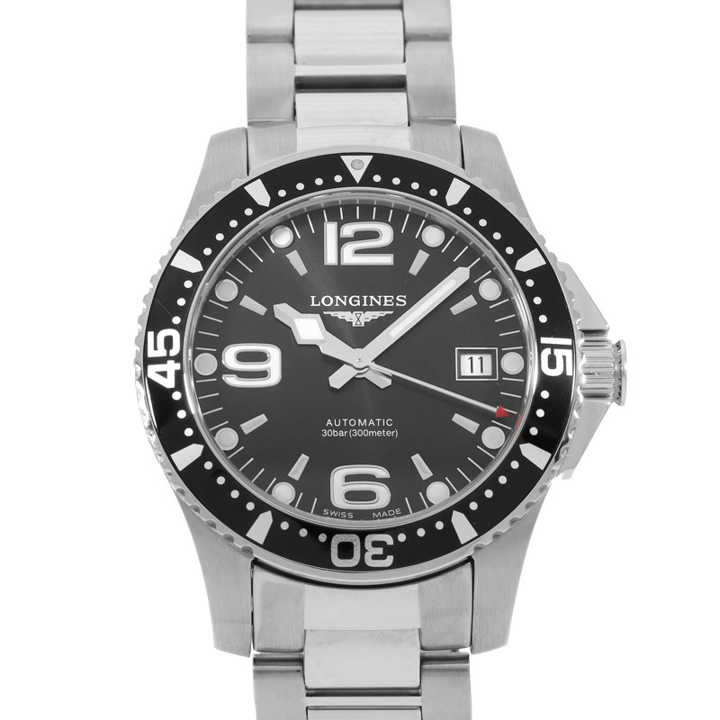 Longines Montre automatique HydroConquest Schwarz
