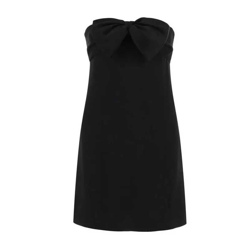 Saint Laurent Mini-jurk Black Mini Dress Black