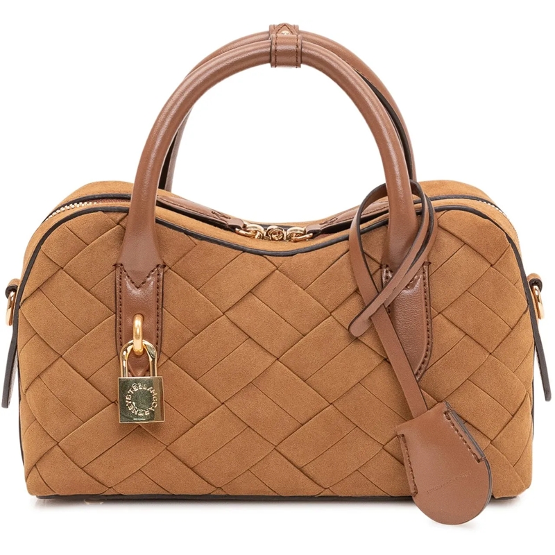 Stella McCartney Tote Borsa a Mano Ryder con Intreccio e Doppio Manico beige