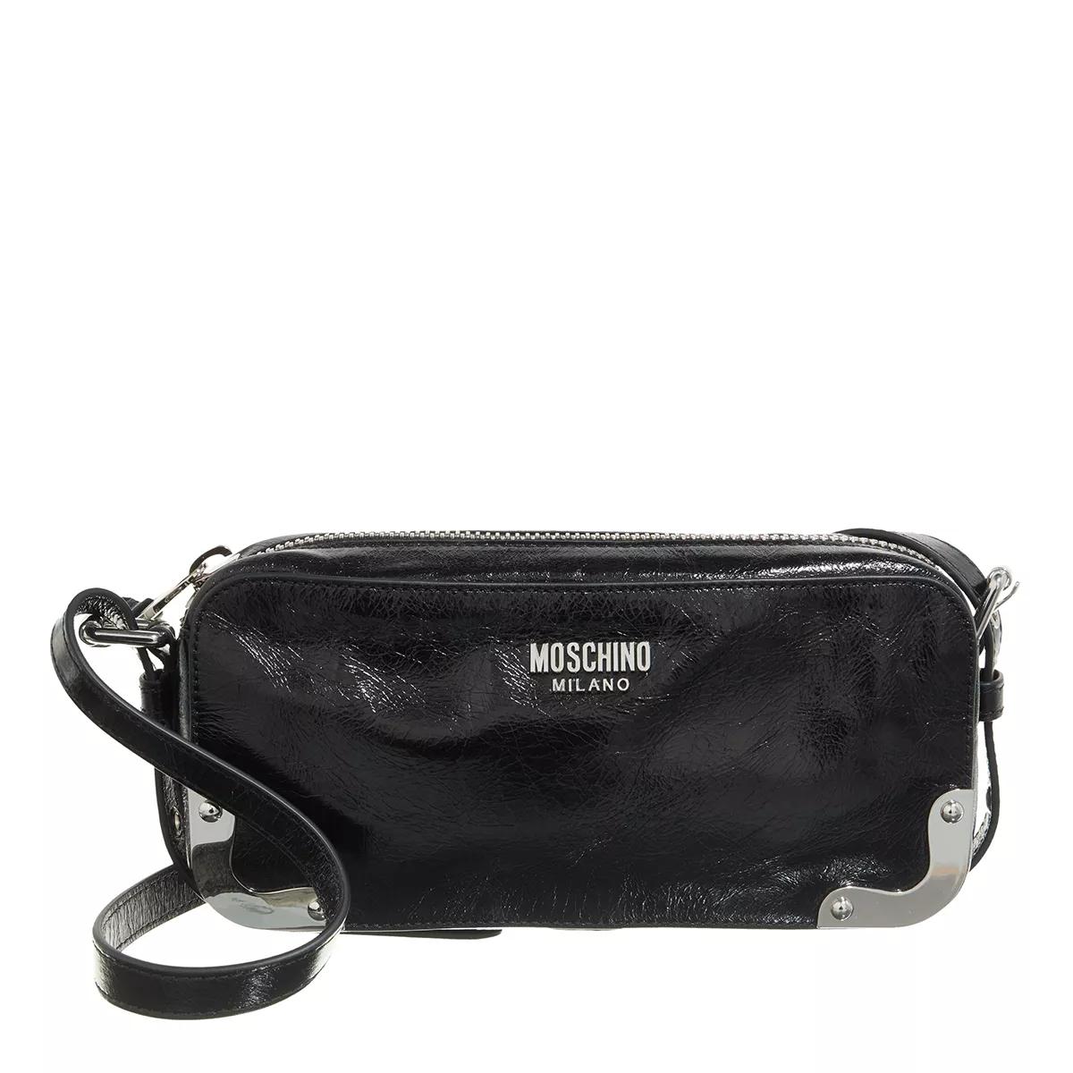 Moschino Crossbody Bags - Metal Corner Shoulder Bag - Gr. unisize - in Schwarz - für Damen