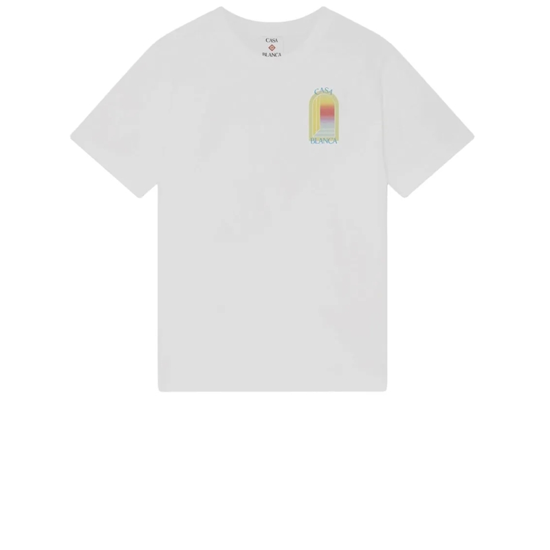 Casablanca T-shirt White Multicolor Cotton T-Shirt White