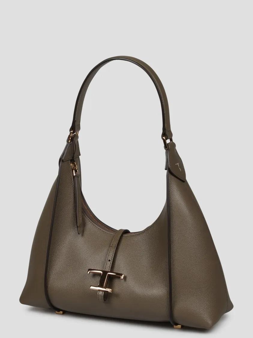 TOD'S Shoppers T-Timeless Hobo Mini Bag in grijs